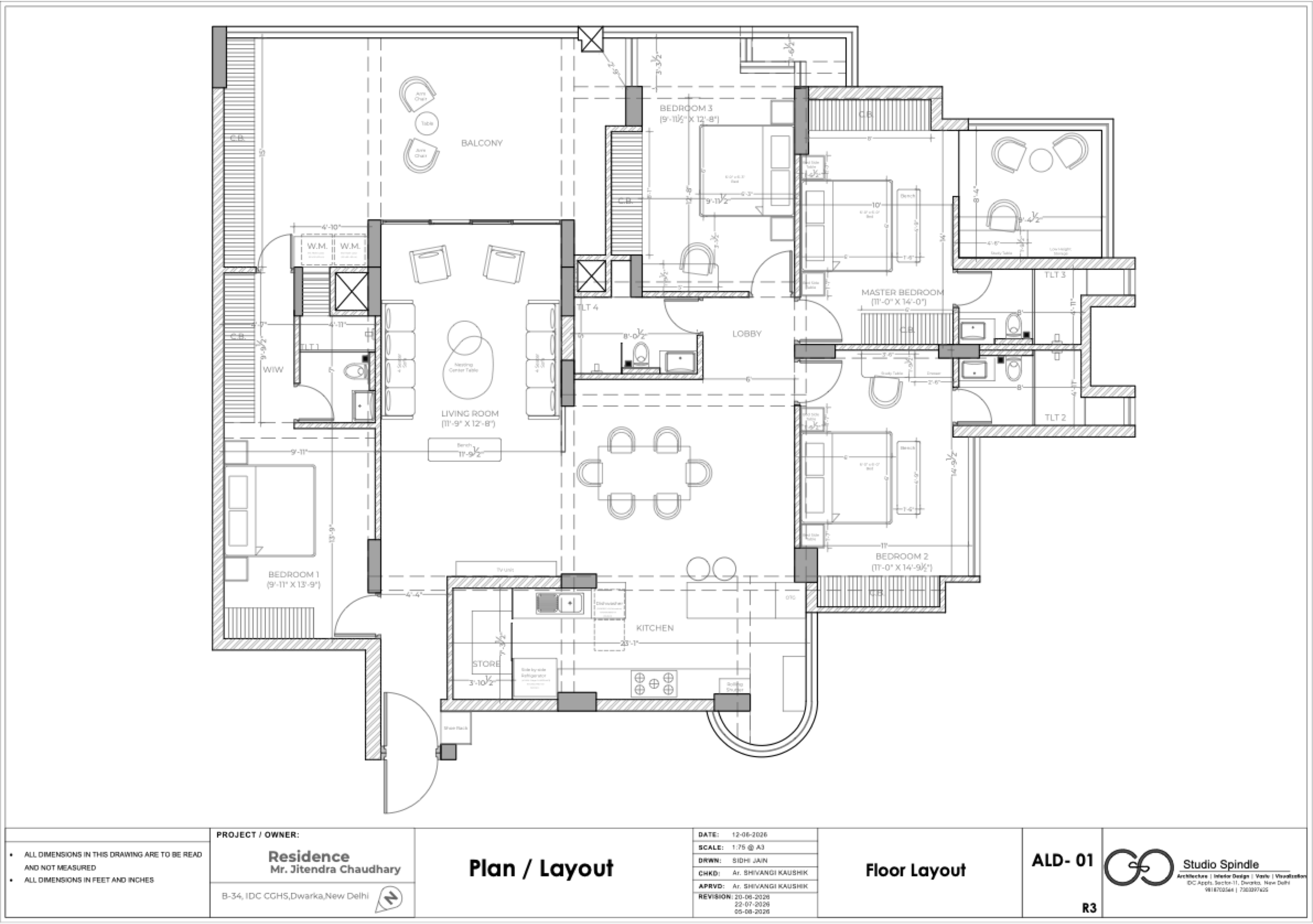 Architect's B-34 ALD-01 floor layout
